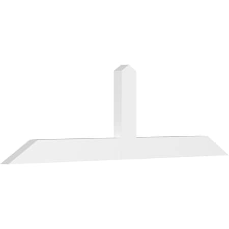 Ekena Millwork Portland Architectural Grade PVC Gable Bracket, 60"W x 17 1/2"H x 2"D x 4"F, 7/12 Pitch GBP060X18X0204POR00